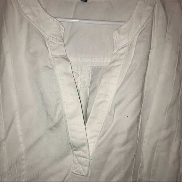 ELLIOT & Vine White Sleeveless Frayed Hem Midi Dress plus size - Picture 6 of 8